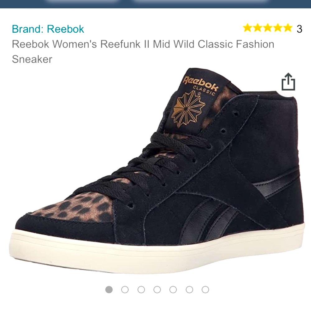 Reebok Women's Reefunk II Mid Wild Classic Fashion Sneaker- Size: 6.5M
